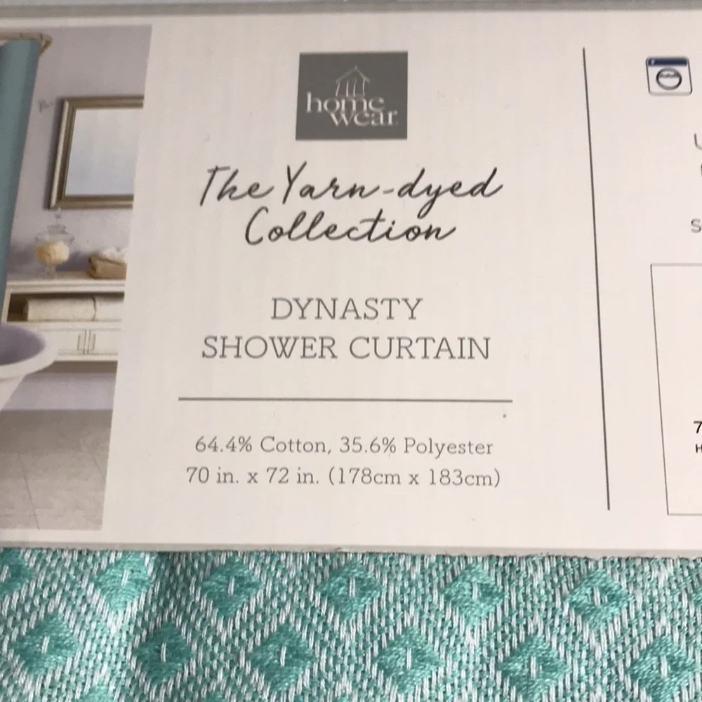 - DYNASTY SHOWER CURTAIN, THE YARN DYED COLLECTION